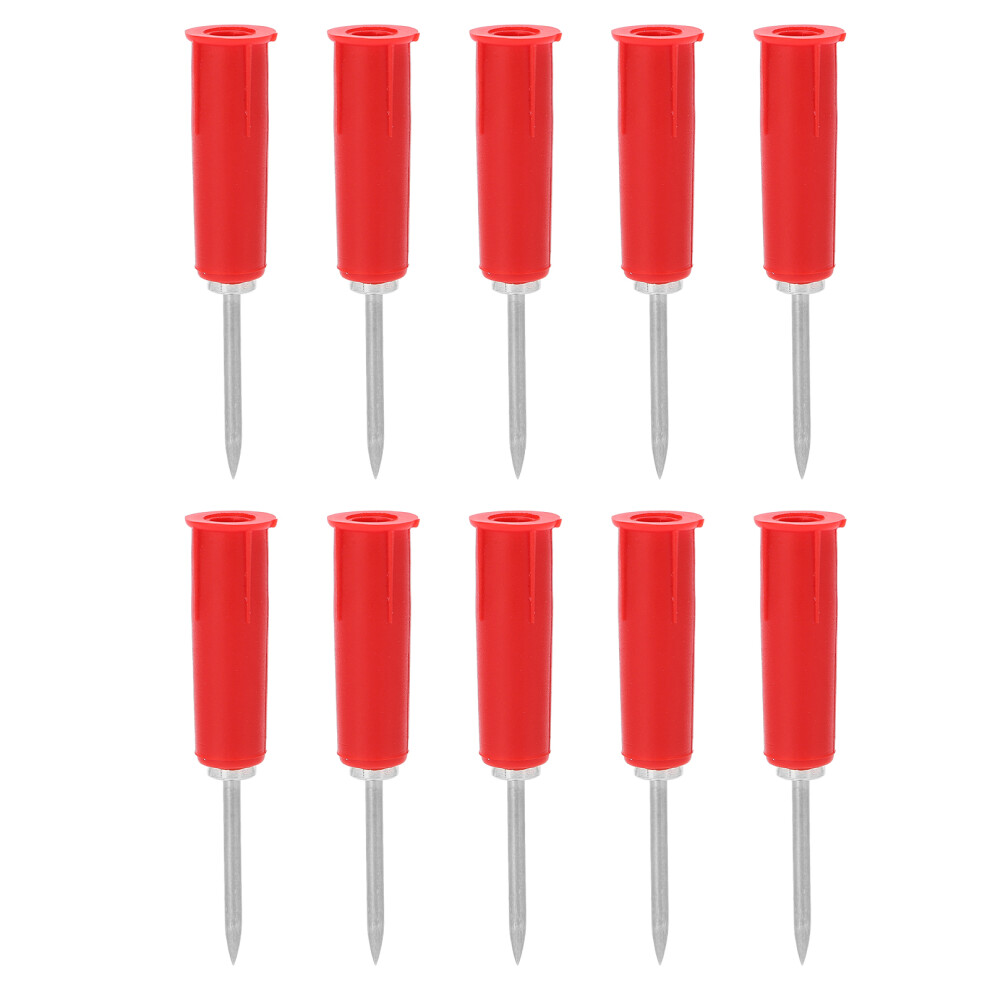 10Pcs Banana Jack Wire Piercing Probe Pvc Appearance 2Mm/0.08In To 4Mm/0.16In Conversion Insulation Pins For Multimeterred 7891321735695