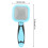 Pettine a spilli per gatto - Indolore 15,6 x 6 cm - Blu 8