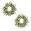 Corona de flores artificiales 50 cm / 19,7 pulgadas Verde 13