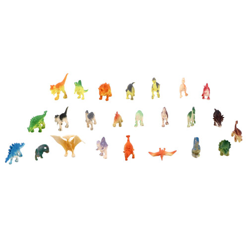 24 pezzi di figurine di dinosauri - set in plastica realistico 2