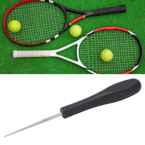 Racquet Stringing Awl Straight Awl Tennis Racket Badminton Racket Stringing Tools Black