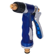 Rociador para manguera de jardín 3/4in PVC+latón azul