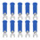 10 piezas de conectores de cable tipo U azul 4 mm 36 A aislados 16