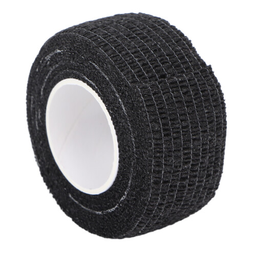 10 rotoli di bendaggio autoadesivo nero da 1 in x 2 yd