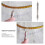 Badminton Racket Threading Tool Racket Eyelets Grommets Nail Cone Tool Double Headed for Sports Silver 6