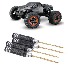 Set da 4 cacciaviti esagonali per RC, 1,5–3 mm, nero, 17,3 cm