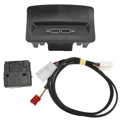 Negro 5QD035726L 2-Puertos USB-C/USB conector trasero 1