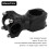 Rialzo per stelo MTB in lega di alluminio 25,4x60 mm argento 8