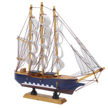Modello di nave; HD Pinewood; 28.5x28x13 cm; Vibrante