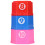 617-6 Vaso hexagonal apilable, juguete de baño de plástico 6