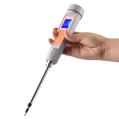 Testeur de sol 3-en-1 multifonction EC/TDS et température, sonde-mètre numérique de test du sol 2