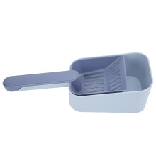 Cuillère à litière pour chat en ABS ergonomique 8x11.7x29 cm bleu