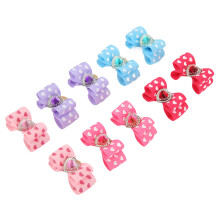 20 piezas de lazo para mascotas con banda elástica para la cabeza y flor, tallas S/M/L, para perros