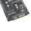 Adattatore da M.2 a SATA - MSATA a SATA, PCB nero 12