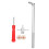 Extractor de vástago de válvula de neumático de aleación cromada 27cm 10.6in 2