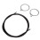 Kit universal de cable de cambios 2.1m/1.5m 4mm negro 3