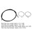 Kit universal de cable de cambios 2.1m/1.5m 4mm negro 4