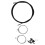 Kit universal de cable de cambios 2.1m/1.5m 4mm negro 16
