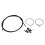 Kit universal de cable de cambios 2.1m/1.5m 4mm negro 2