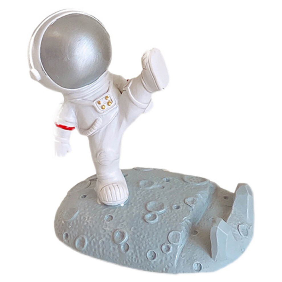 Cartoon Astronaut Phone Holder Resin Cute Spaceman Phone Stand Funny Smartphone Bracket For Desk Home Office 8491321747958