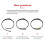 Pulsera de silicona antiestática 1,5 cm 0,6 cm negra 9