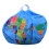 Housse de sac de haricot World Map 8 noir 26 po avec fermeture éclair 2