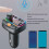 C15 trasmettitore FM Bluetooth per auto MP3, doppia porta USB 50 g 9