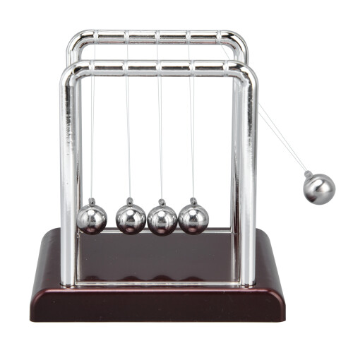 Bola de péndulo de equilibrio 9.5x9x7.5 cm Negro/Vino Rojo