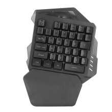 G60 2000mAh de una mano 2.4G RGB ABS 35 teclas teclado