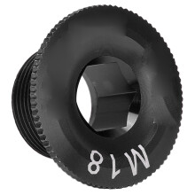Vis de cache-poussière de manivelle M18 anti-rouille pour VTT – Noir – Kit de fixation