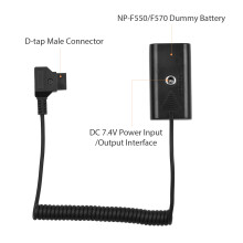 Batería simulada D-Tap para NP-F550/F570 7.4V 3A