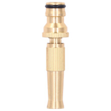 Boquilla de manguera ajustable de latón con conector rápido de 1/2 pulgada
