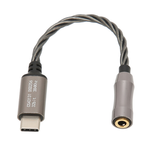 CS43131 384 kHz/32 bit 15 cm Type-C 3,5 mm Grigio Freddo 1