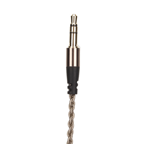 Cable para audífonos 3,5 mm macho-macho 120 cm 2,5 mm plateado 2