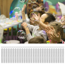 Set di bacchette per bolle 24 pezzi Mini tubi di bolle dai colori vivaci per regali di feste per bambini
