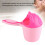 Tazza rosa per risciacquo dello shampoo per bambini, 15 cm / 5,9 in 7