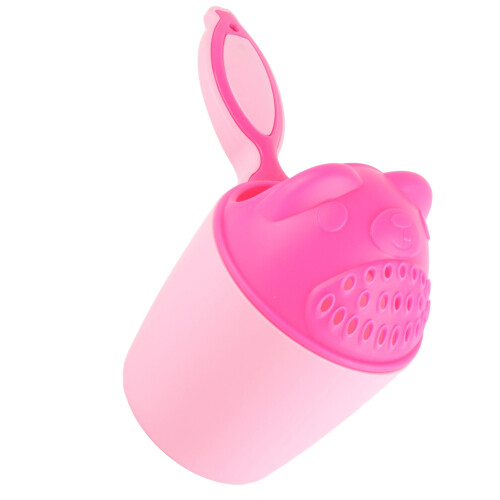 Tazza rosa per risciacquo dello shampoo per bambini, 15 cm / 5,9 in 2