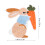 10 pezzi di toppe termoadesive con motivo coniglio, Pasqua, 6x5,5 cm 7