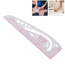 3245 Règle de tailleur en plastique transparent en une seule pièce