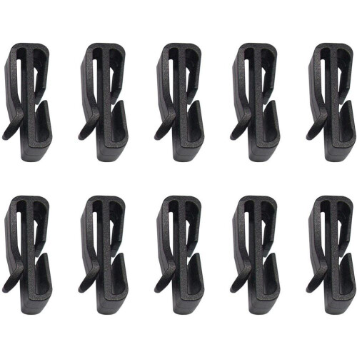Supporto in plastica per copertura facciale da sci, nero, 2,5 cm 1
