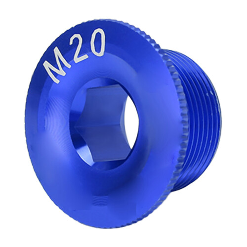 Vis pour cache-vilebrequin M20 10 g alliage d'aluminium bleu 1