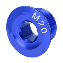 Vis pour cache-vilebrequin M20 10 g alliage d'aluminium bleu