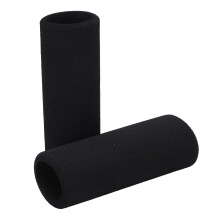 1 par de puños de espuma para manillar 31mm 12.2cm negro