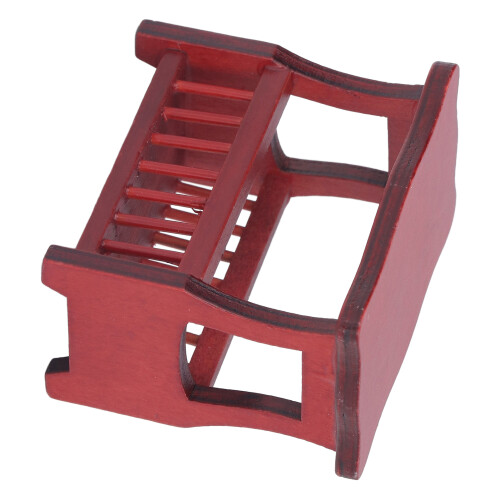 1:12 Mesa de té de abedul para casa de muñecas 6.5x5.5x3.6 cm 0.0L 2