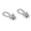 CANSUCC hebilla de conector de cadena de acero 9S para 5 pares 7