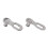 CANSUCC hebilla de conector de cadena de acero 9S para 5 pares 10