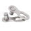CANSUCC hebilla de conector de cadena de acero 9S para 5 pares 3