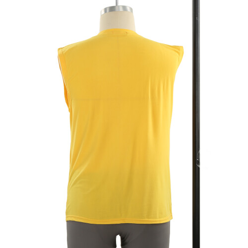 Débardeur homme sans manches jaune taille L