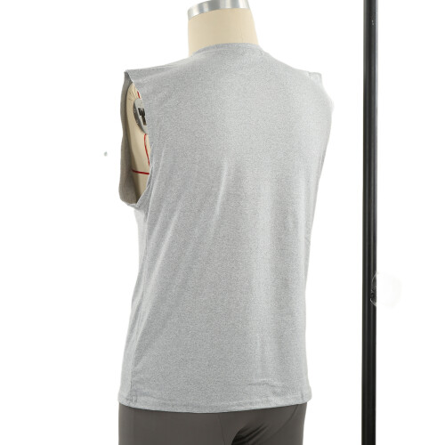 Débardeur homme gris uni pour musculation taille XL 1