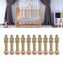 10 Sets Baby Bed Crib Screw M6 Galvanized Stainless Steel Hex Socket Head Cap Screws Hardware Kit for FurnitureM6x60mm